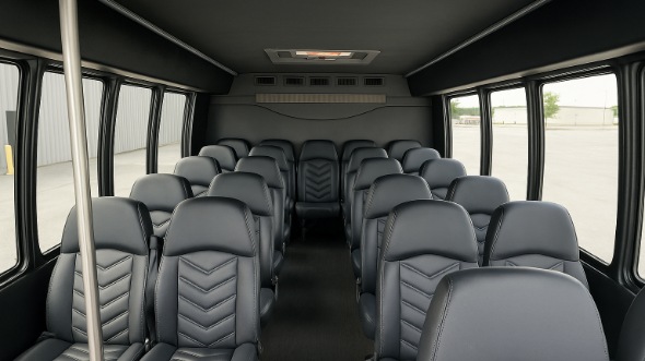 Interior of Santa Clara Party Bus Company's 25 Passenger Minibus in Santa Clara