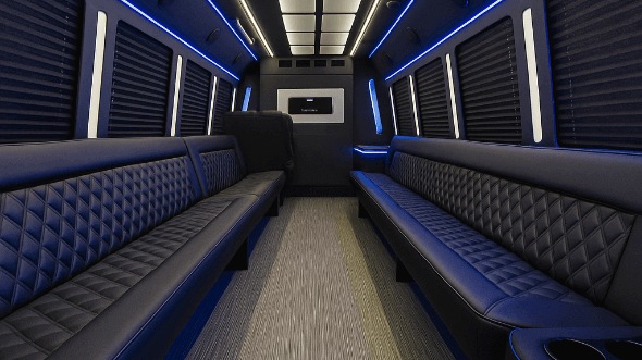 30 Passenger Party Bus Interior