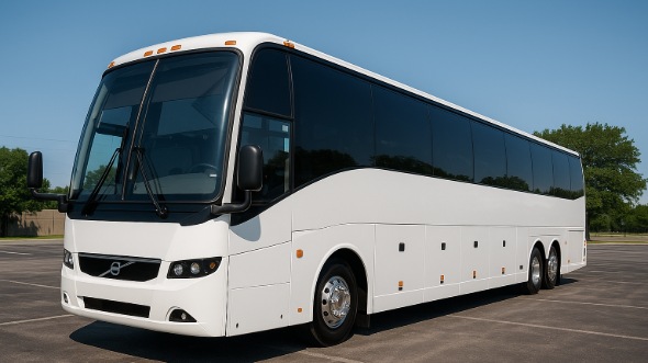Exterior of Santa Clara Party Bus Company's 40 Passenger Charter Bus in Santa Clara