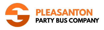 pleasanton party bus company logo