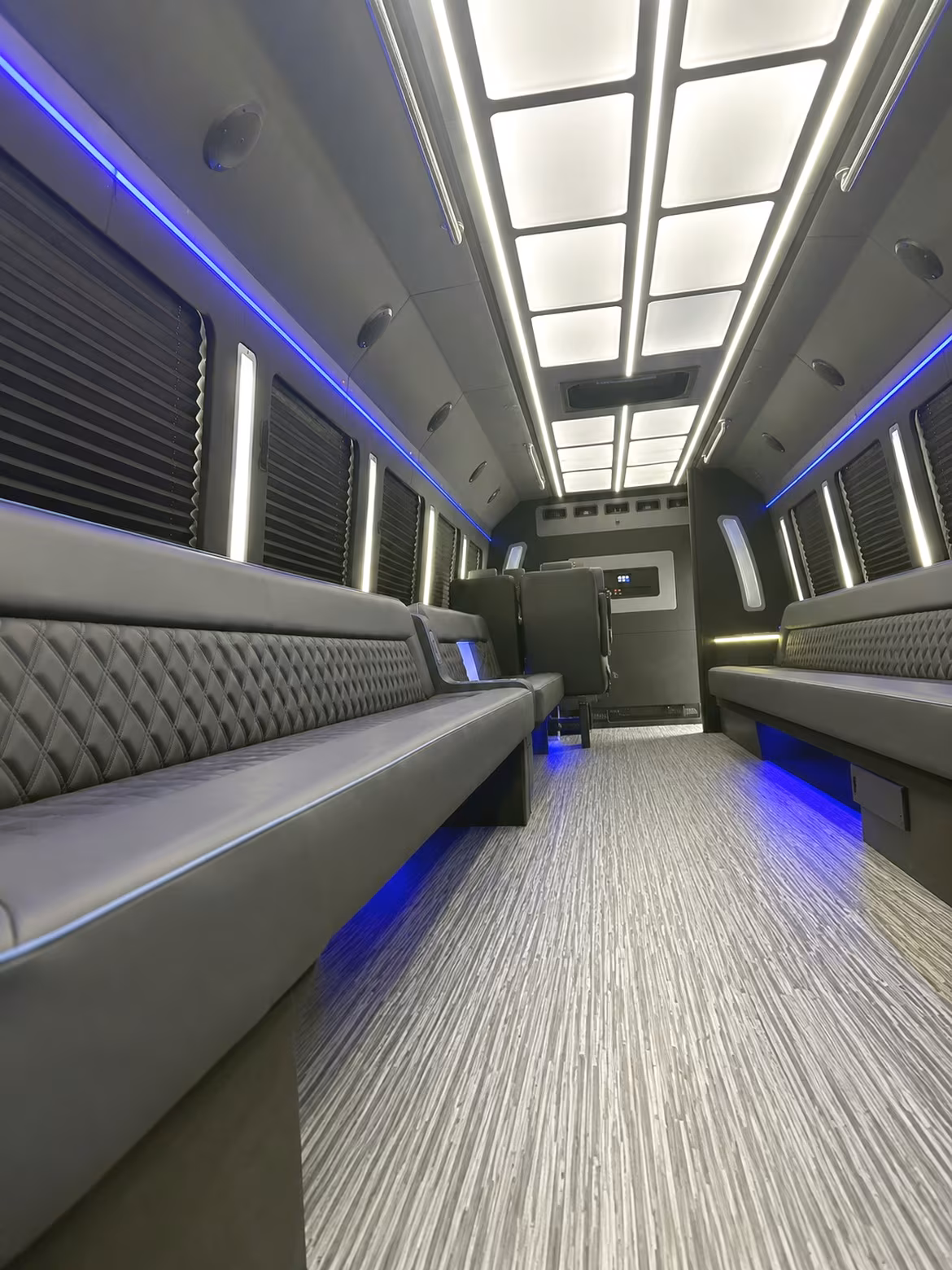 Santa Clara Bachelor & Bachelorette Transportation party bus interior