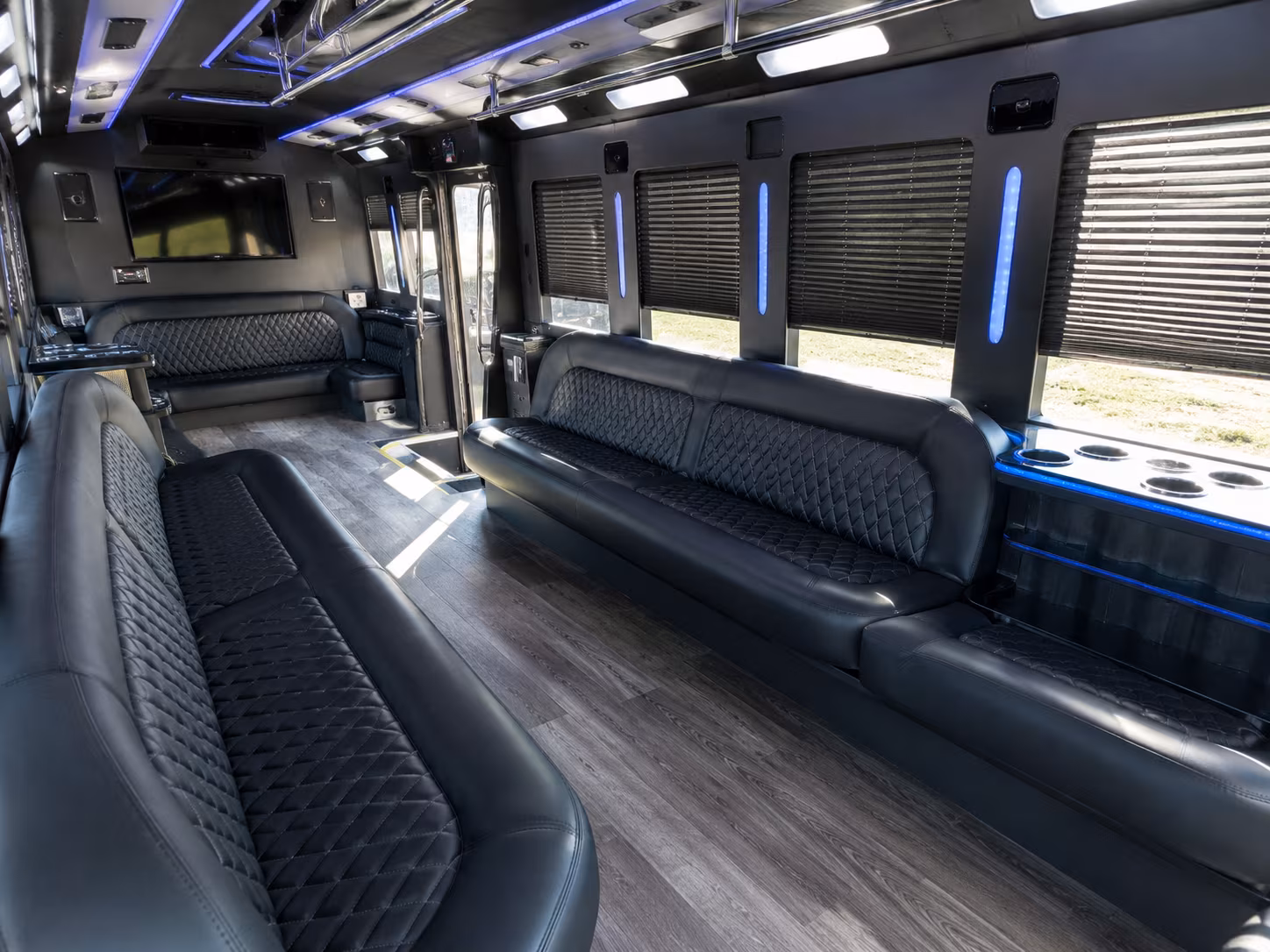 Santa Clara Prom & Homecoming Transportation party bus interior