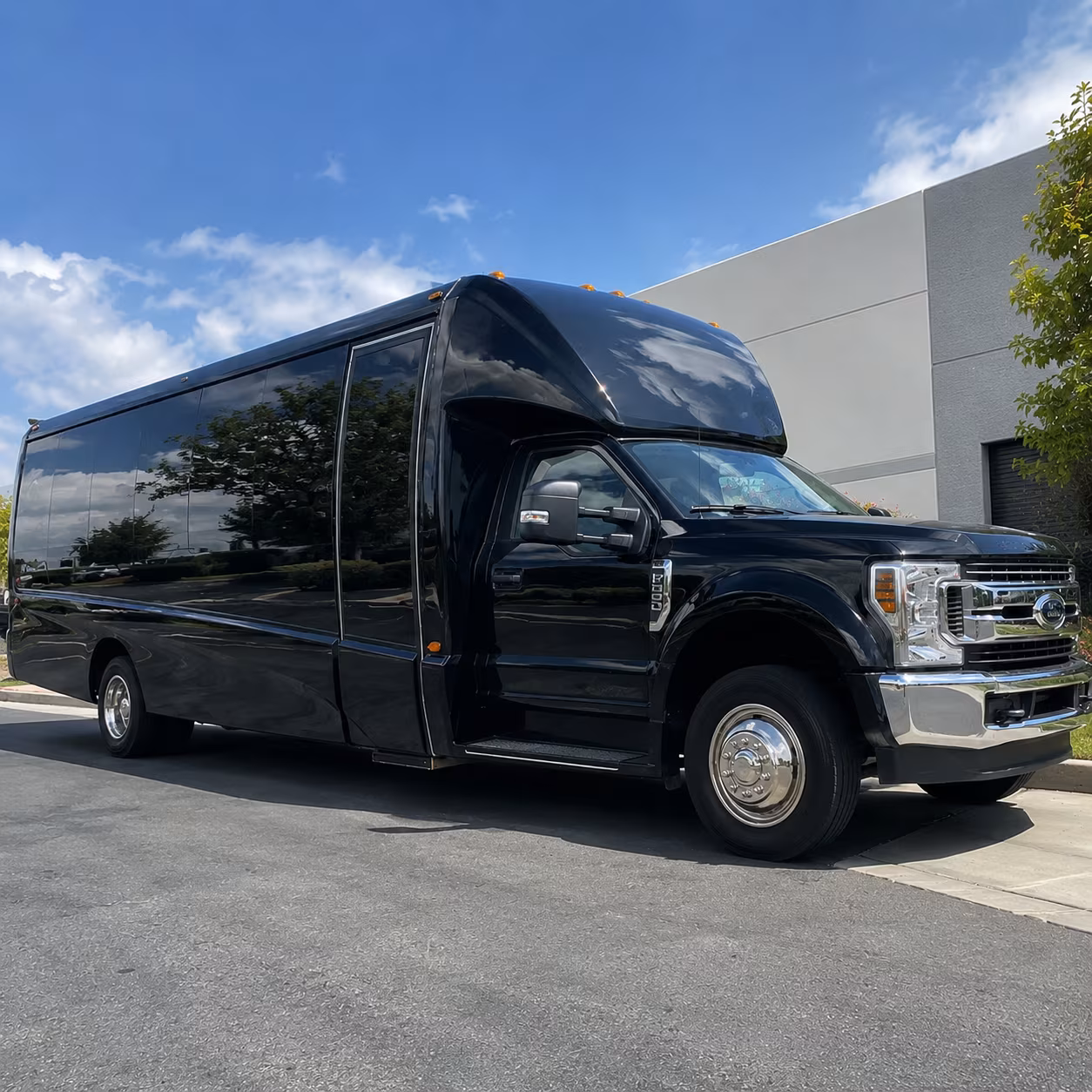 Santa Clara School Event Transportation party bus exterior