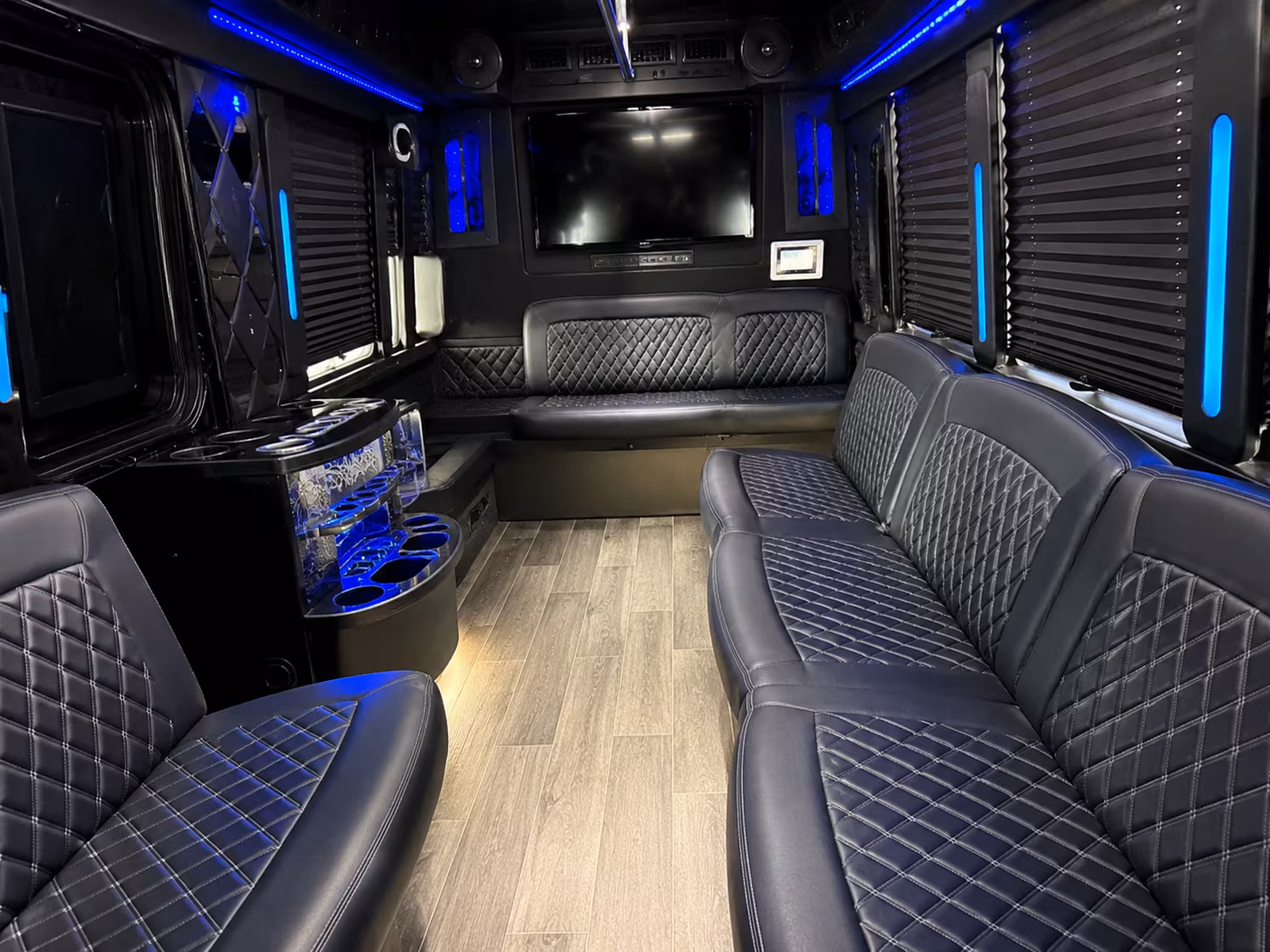Santa Clara Sporting Event Transportation party bus exterior