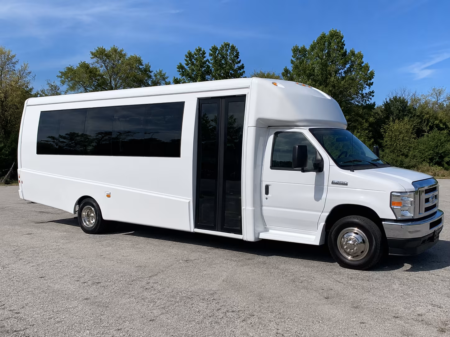 Santa Clara Wedding Transportation party bus exterior
